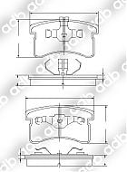 DB1303PM DISC PAD SET FRONT DAIHATSU CHARADE CENTRO 1995-98 DB1303 GDB3126 TEXTAR 2196814005 TOYOTA V9118-D002 TRW DAIHATSU 04491-87216-000 DELPHI LP1141 FBL AFP196 FERODO FDB97GDB3126 ADB1303