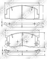 DB1276PM DISC PAD SET FRONT DAIHATSU DELTA 1.8 YB25V 2.0 CB21G 89-97 DB1276 DB1276HD DB1276L ADB1276