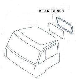 ZZZ MC939199 REAR CAB GLASS FP417 FS427 FS428 FV418 1996- MITSUBISHI FUSO TRUCK PARTS FP417 6D24-0AT1 1996-2001 TWIN SQ     FP418 6D22-1AT2 6/1995-2001 TWIN SQ     FS427 6D24-0AT1 1996-2001  FS428 6D22-1AT2 9/1995  V417 6D24-0AT1 1996-1999