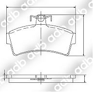 DB1299PM DISC PAD SET FRONT FORD COUGAR 2D COUPE 2.5 2.6 V6 24V DB1299 DB1299HD DB1299L 5029147 ADB1299