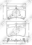 DB0406PM FRONT DISC PAD SET FORD Capri 89-94 Meteor GC GL Ghia 11/1985-89 Laser's 1985-94 MAZDA 323 BF BW  DB406 ADB406