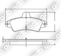 DB1313PM DISC PAD SET REAR FORD COUGAR 2D COUPE 2.5 2.6 V6 24V DB1313 ADB1313