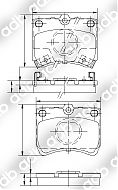 DB0442PM DISC PAD SET FRONT FORD FESTIVA WA 1.3 DA1PF DAJF ADA242 91-94 KIA PRIDE DB0442 DB442 GDB773 ADB442