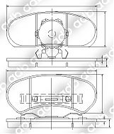 DB1045PM DISC PAD SET FRONT FORD FAIRLANE ZC 69-70 ZD ZF ZH ZJ ZK ZL FALCON DB1045 1979 - 1981 XD PBR Front & Rear Disc ADB1045  Falcon 1982 - 1984 XE PBR Front Disc & Rear Drum DB1045  Falcon 1982 - 1984 XE   Falcon 1984 - 1988 XF   Falcon 1984 - 1988 XF