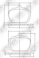 DB0840EU DISC PAD SET FRONT FORD TRANSIT 100L 74-86 V125 6CYL 75-78 120 VAN 84-85 FORD ROVER DB0840 ADB840 DB840 GDB340 TRIUMPH STAG