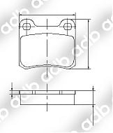DB0433PM DISC PAD SET REAR MERCEDES-BENZ 180 190 200 200D 230 250D 260 300 300D C180 C200D C220D C230 C280 DB0433 DB433 GDB911 ADB433
