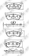 DB1417PM DISC PAD SET REAR MERCEDES-BENZ ML320 ML430 ADB1417 GDB1379 DB1417GCT DB1417EP DB1417 DB1417L 163.420.04.20 MERCEDES 163.420.05.20 MERCEDES 163.420.01.20 MINTEX MDB1937