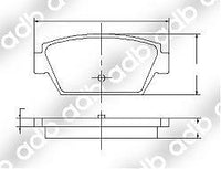 DB1143PM DISC PAD SET REAR MITSUBISHI GALANT E30 HG SE GSR 2.0 VR4 HJ HH V6-24 DB1143  ADB1143