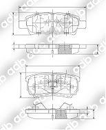 DB1686PM DISC PAD SET REAR MITSUBISHI LANCER CG CH ES2.0 4D SEDAN 2.0 2.4 CH WAGON 04-08 CJ 2.0 08-  MitsubishiLancer Evolution2005 - 2007Evo 9 Sedan 2.0 (Brembo / Akebono) DB1686 MitsubishiOutlanderFeb 2003 - Oct 20062.4 4D Wagon ADB1686