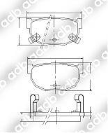 DB0325PM DISC PAD SET REAR NISSAN 200SX 84-04 280X 82-83 300C 84-85 SILVIA SKYLINE R32 89-93 NISSAN FAIRLADY Z 300ZX SILVIA SKYLINE 300ZX 300C 200SX 180SX 200SX 280ZX DB0325 ADB325 DB325 GAZELLE