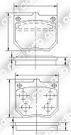 DB0315PM DISC PAD SET FRONT NISSAN 720 SERIES 82-83 4WD PICK UP DUAL CAB DB0315 DB315 ADB315