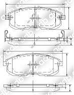 DB1187PM DISC PAD SET FRONT NISSAN MAXIMA HJ30 89-91 ADB1187 DB1187 DB1187L DB1187HD GAZELLE 2.0 DOHC TURBO 88-93