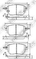 DB1516PM DISC PAD SET FRONT NISSAN MURANO 5D SUV 3.5 05- ADB1516 DB1516 DB1516HD GDB3416 AY040NS121 AY040-NS121