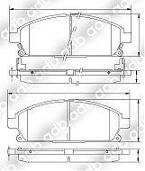 DB1663PM DISC PAD SET FRONT NISSAN QUEST 3.5 SE MINIVAN TERRANO 111 DB1663 ADB1663