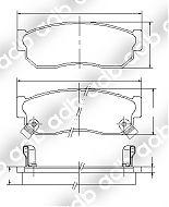 DB0423PM DISC PAD SET FRONT NISSAN SENTRA 1.5 1.6 82-83 DB423 RESULTS FOR NISSAN SENTRA 1.5. 1.6 (U.S.A) 1984 - 1987 ADB423