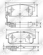 DB1493PM DISC PAD SET REAR NISSAN MAXIMA J31 MAZDA DB1493  F1YA-23-43Z MINTEX MDB2290 NiBK PN9800 NISSAN 44060-6Y390 ADB1493