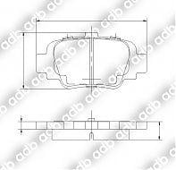 DB1309PM DISC PAD SET REAR NISSAN MICRA 1.3 HATCHBACK GDB1060 DB1309 ADB1309 NISSAN MICRA 1.3 HATCHBACK   MAY 1995 - DEC 1997