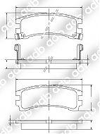 DB1175PM DISC PAD SET REAR NISSAN PATHFINDER 3.0 V6  DB1175AD DB1175 GDB1018 NissanTerrano1988 - 1996Terrano 2.7, 3.0 ADB1175 NissanPathfinderSep 1986 - 1992(WNY D21) 4 Wheel Disc DB1175 NissanPathfinder1992 - 1995