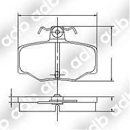 DB1718PM DISC PAD SET REAR NISSAN PULSAR N16 1.6 1.8 2000-06  DB1718 ADB1718