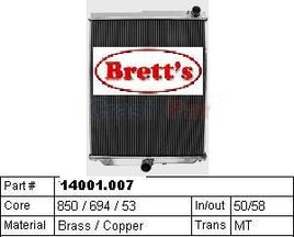 14001.007 RADIATOR NISSAN UD CWB483 50MM/58MM IN/OUT HTN4 HTN7 2002- CW385 CW445 GE13TB GE13TD 21400-04Z19 21400-05Z16 TRUCK PARTS BRAND NEW BUY ON-LINE ONLINE ON LINE NEW NISSAN UD TRUCK PARTS FOR SALE