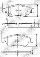 DB1733PM DISC PAD SET FRONT SUZUKI LIANA 1.5 RB21 02- ADB1733 DB1733 TRW / Lucas GDB3290  SUZUKI LIANA 1.5 RB21 2002 - NOW