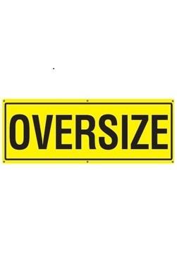 16000.OS1B1 OVERSIZE BANNER OS1B1 1200MM X 450MM WITH ROPE OVER SIZE 1.2M X .45M WARNING SIGN 16000.003 C1XT007/RB CIXT007