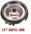 10985.034 FLYWHEEL 15" FLY WHEEL WITH RING GEAR RINGGEAR TRUCK ENGINE HINO 15" FG1J RG1J J08 1996-2008 134501993 13450-1993 13450-2830 1345602830 20A1807 CF1032 13450-E0770 13450E0770