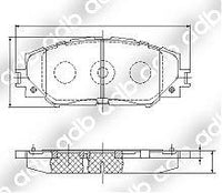 DB1802PM DISC PAD SET FRONT FOR TOYOTA COROLLA ZRE152 1.6L 1.8L ADB1802 DB1802  V9118-A103 TOYOTA04465-42150 TOYOTA04465-42180 TRWGDB3424 WVA24337