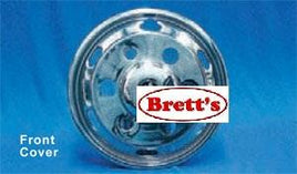 SPEC ISRT1606FWC FRONT COVER SUIT ISRT-6/41   SIMULATOR SET 16" 6 STUD  STAINLESS STEEL CHROME LOOK WHEEL COVERS ISUZU HINO UD NISSAN FUSO MITSUBISHI