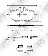 DB1966EU DISC PAD SET REAR MERCEDES-BENZ VIANO VITO 109 VITO 111 115 119 ADB1966 DB1966 DB1966PM EU1966 GDB1601 FDB1494 0014211010 A0014211010