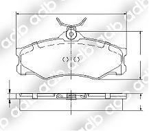 DB1139EU DISC PAD SET FRONT VOLKSWAGEN CARAVILLE 2.0GL ADB1139 DB1139 KOMBI VAN TRANSPORTER EU1139 DB1139PM DB1139 GDB399