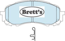 DB1744PM DISC PAD SET FRONT SUBARU IMPREZA 1.6L 2002- DB1744 LEGACY  ADB1744