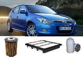 KIT5007  FILTER KIT HYUNDAI I30 2008-2012 HYUNDAI FD Turbo Diesel 4 1.6L D4FB OIL FUEL AIR FILTER FILTERS KIT HYUNDAI I30 I30 1.6L CRDI DIESEL  2008-2012
