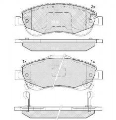 GDB3445PM DISC PAD SET FRONT HONDA CRV CRV111 2.0 2.4 2.2 BOSCH 2007-  GDB3445  NiBK PN8808 TRW GDB3445 WVA 24638 WVA 24639 WVA 24640