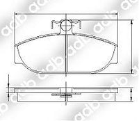 DB0317PM DISC PAD SET FRONT VOLVO 740 SERIES84-92 760 SERIES (LUCAS CALIPER) 83-90 DB317 DB317A ADB317