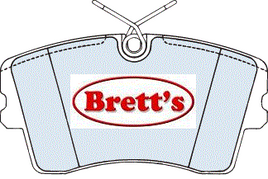 DB1128PM DISC PAD SET FRONT OPEL MONZA OMEGA SENATOR GDB7575 DB1128 DB1128L DB1128AD ADB1128