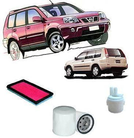 KIT4012 FILTER KIT NISSAN X-TRAIL XTRAIL X-TRAIL 4D WAGON - T31 - PETROL 4CYL 2.5L QR25DE HYDRAULIC - 10/2007-ON  10/2007-2014  FILTER SERVICE KIT OIL FUEL AIR FILTER