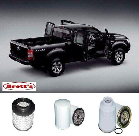 KIT8001 FILTER KIT FORD RANGER 2006- TURBO DIESEL 2.5L 3.0L 3L FUEL AI ...
