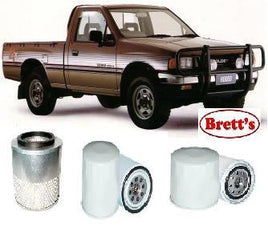 KIT2008 FILTER KIT HOLDEN RODEO 2.5L 2.8L 1988-2003 OIL FUEL AIR KITS  SERVICE LUBE SET MK12507 TFS55 Turbo Dies 4 2.8L 4JB1-T 01/91-93   - TFS55,G3 Turbo Dies 4 2.8L 4JB1-T02/93-95   - TFS55,G6  TFS6,R7     TFS6,R9 Turbo Dies