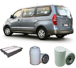 KIT5002 FILTER KIT HYUNDAI iLOAD 2.5L I-LOAD DIESEL CRDi T 2008-  OIL FUEL AIR FILTERS OIL FILTER FUEL FILTER AIR FILTER SET SETS TO SUIT HYUNDAI CARS AND VANS