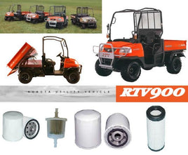 KITK001 FILTER KIT KUBOTA SUIT RTV900 KUBOTA OIL FUEL AIR HYD FILTERS RTV-900 SERVICE SET KIT Equipped with a 21.6HP Kubota D902 3-cylinder diesel engine