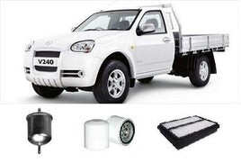 KIT7100 FILTER KIT GREAT WALL V240 2X4 4X4 2WD 4WD PETROL 2.4L 2009- 4G69 OIL AIR FUEL SET GREATWALL