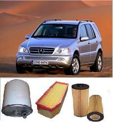 KIT9500 FILTER KIT M/BENZ ML270 ML W203 W163 2.2L 4 CYL 2.7L 5 CYL  ML270 C220 DIESEL TURBO TURBOCHARGE 2000- MERCEDES BENZ OIL FUEL AIR FILTER FILTERS SET KIT ML270