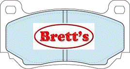 DB1934PM DISC PAD SET REAR HOLDEN HSV VZ SERIES HSV 4 POT DB1934 DB1934SRT HB587Z.630 HB587Z630 ADB1934