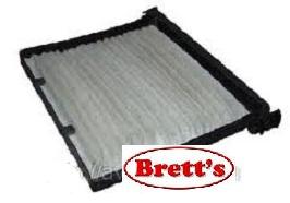 AC9968 CABIN AIR FILTER CHERY Chery 2L 2.0L2011-on J11 SUV T11-8107910 T118107910 T11-8107910 T118107910 RYCO RCA358 RCA358P WESFIL WACF0130