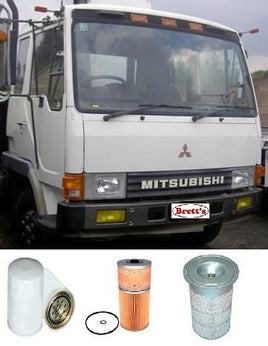 KIT3312 FILTER KIT FM515 FM555 TURBO 1985- 6D14-2AT TURBO MITSUBISHI FUSO OIL FUEL AIR LUBE SERVICE SET KIT  BRAND NEW  FILTERS BUY ONLINE ON-LINE SHOP