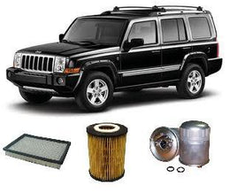 KIT9804 FILTER KIT JEEP COMMANDER 3.0L 3L CRD 2005-2010 OM642 0M642 XH TURBO DIESEL OIL FUEL AIR FILTERS LUBE SERVICE SET KIT