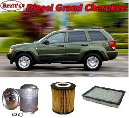 KIT9805 FILTER KIT JEEP GRAND CHEROKEE 3.0L 3L CRD 2005-2011 WH TURBO DIESEL OM642 DTFI DOHC 16V OIL FUEL AIR FILTERS LUBE SERVICE SET KIT