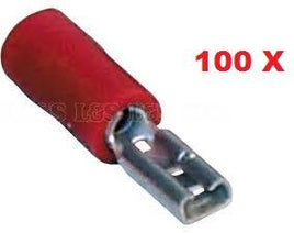 56133 100 PACK PAK TE4106 (100)Female blade terminal  flared vinyl insulated2.5 - 3mm2.8 x 0.81/8''