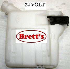 18500.014 WINDSCREEN WASHER BOTTLE AND MOTOR MITSUBISHI 24V 24 VOLT CANTER FH100 FE4 FE434 FE444 FE439 FE3 FG434 FG439 FE334 FE339 1986-1995 MB302336 MB302337 MC327848 18501.007